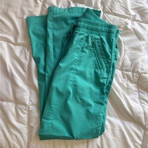 Teal Drawstring Scrub Pants
